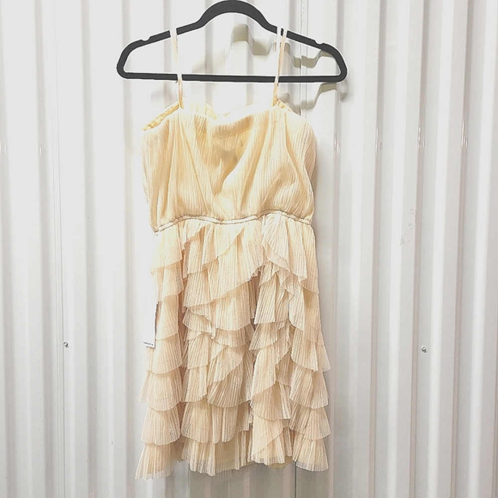 NWT BCBGeneration Popover Multilayered Ruffles flounce mini dress - Picture 5 of 15